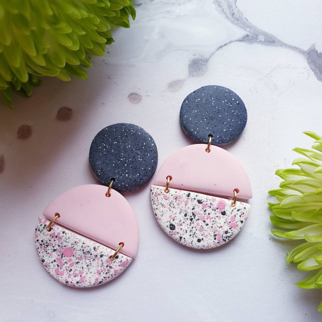 Серёжки из полимерной глины
