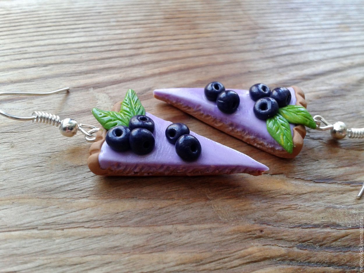 Серёжки из полимерной глины