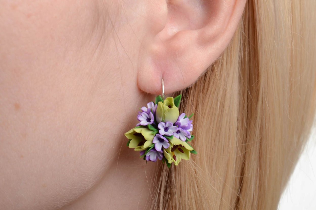 Серьги из фоамирана