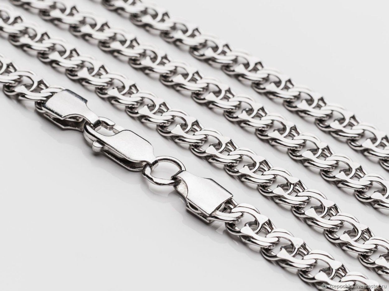 Серебро 925 цепь бисмарк