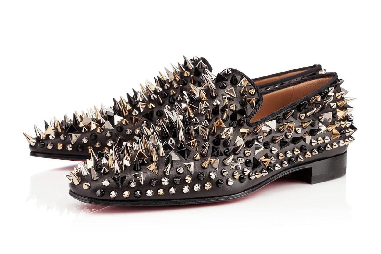 Christian louboutin ботинки с шипами