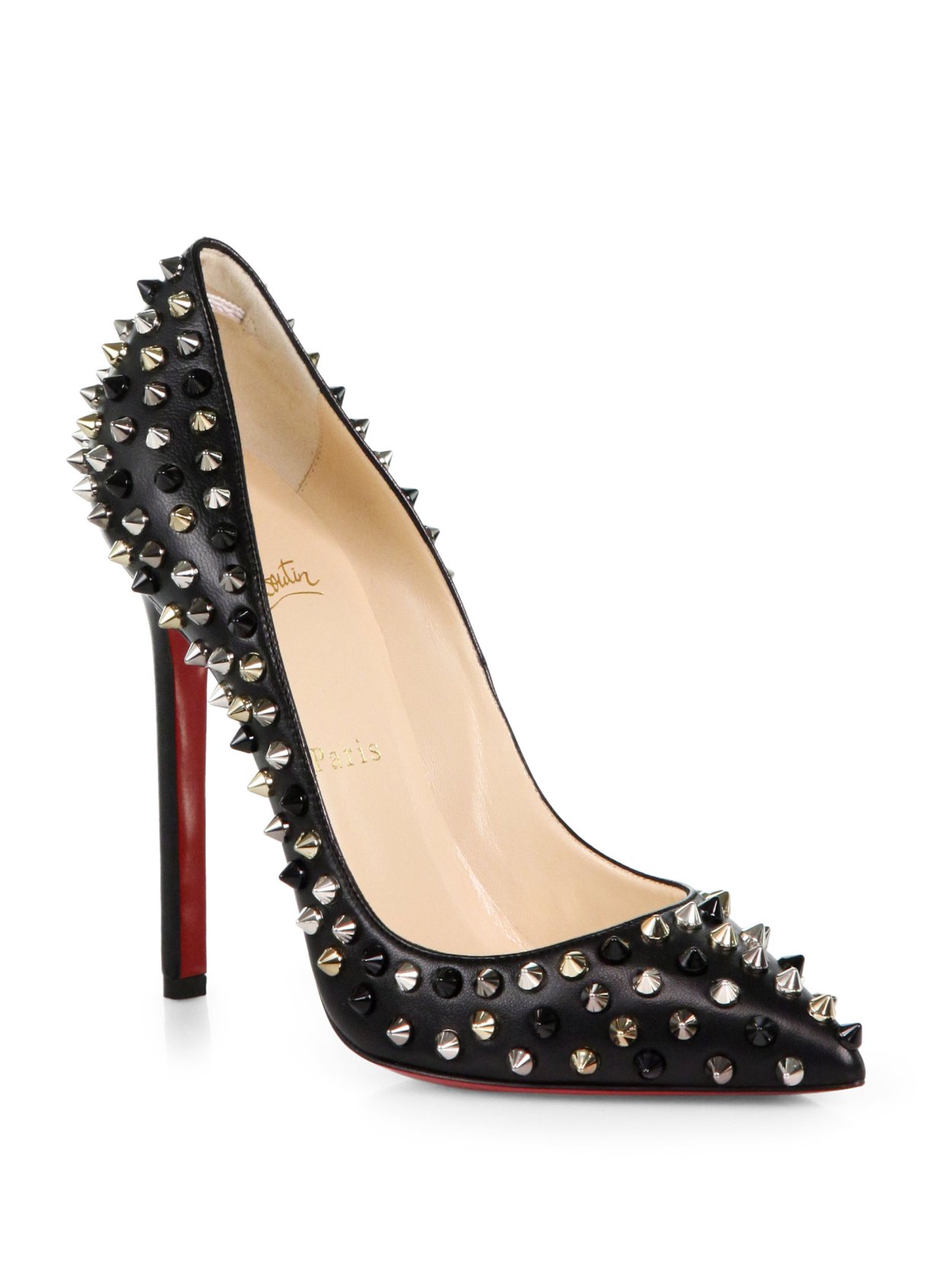 Christian louboutin ботинки с шипами